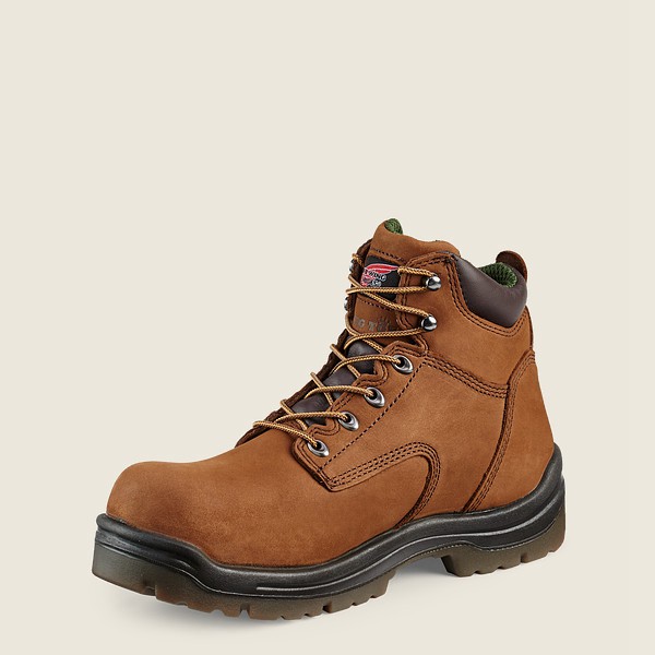 Red Wing Safety Boots Mens Brown - King Toe® - 6-inch Insulated Waterproof Toe - 1278596-WY